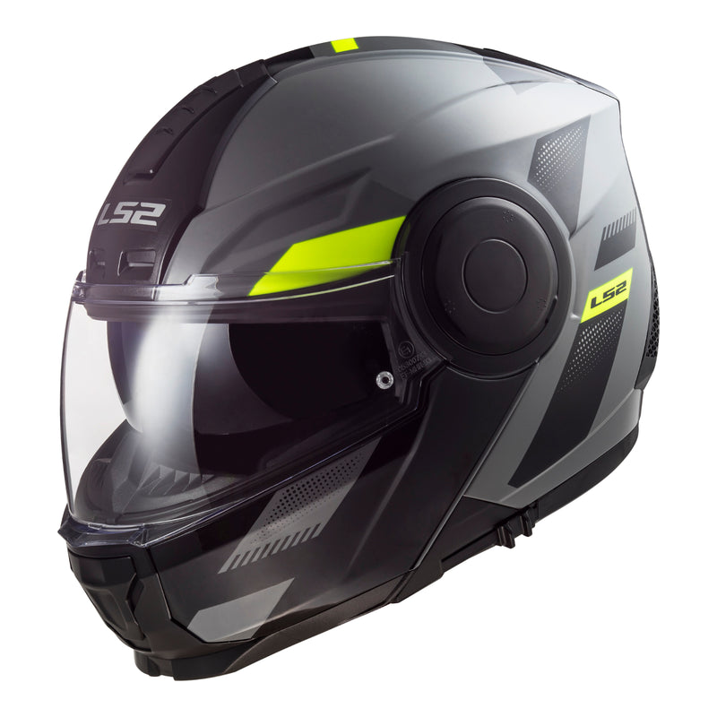 Load image into Gallery viewer, LS2 FF902 Scope Max Helmet - Nardo Grey / Hi-Vis Yellow / Black