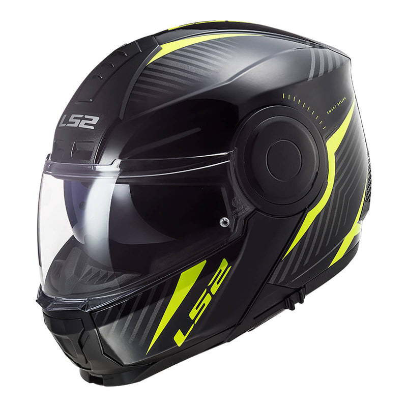 Load image into Gallery viewer, LS2 FF902 Scope Skid Helmet - Black / Hi-Vis Yellow