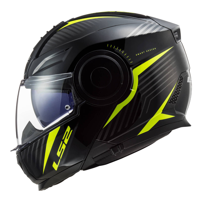 Load image into Gallery viewer, LS2 FF902 Scope Skid Helmet - Black / Hi-Vis Yellow