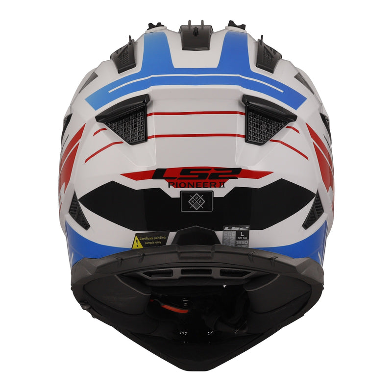 Load image into Gallery viewer, LS2 MX702 Pioneer II Namib - White / Red / Blue 06