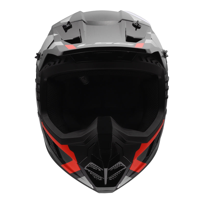Load image into Gallery viewer, LS2 MX706 COZ Frontier II Helmet - Red / Black / Titanium 06