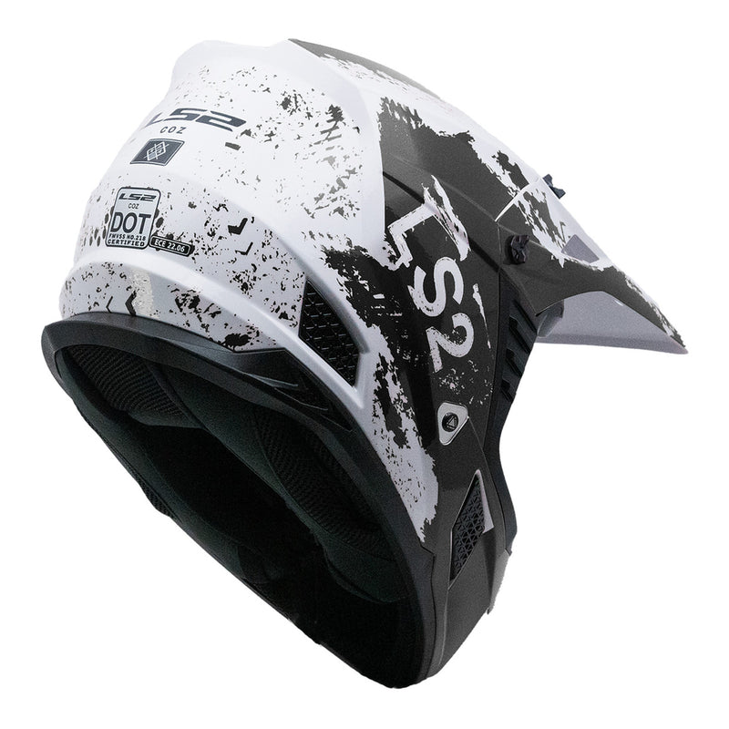 Load image into Gallery viewer, LS2 MX706 COZ Hyde Helmet - Black / White 06