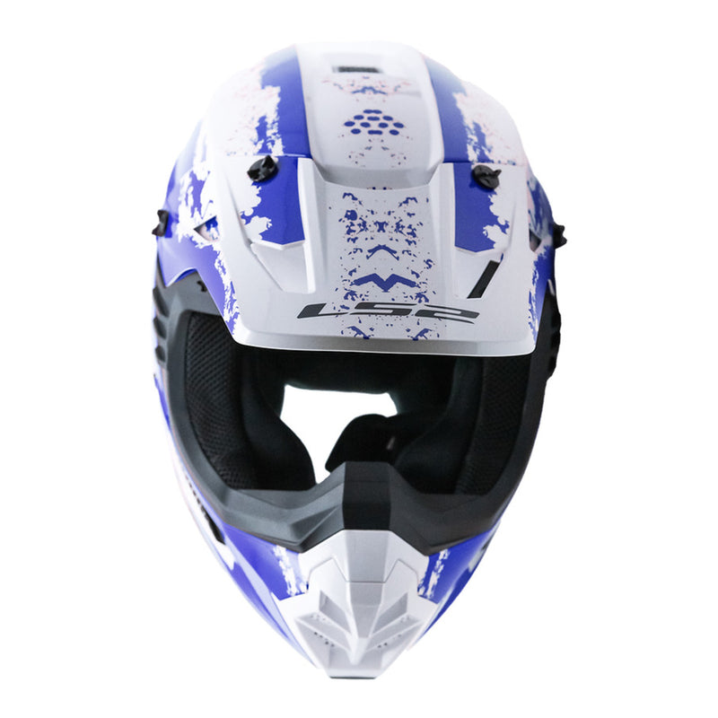 Load image into Gallery viewer, LS2 MX706 COZ Hyde Helmet - Blue / White 06