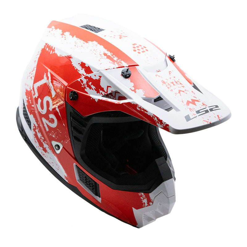 Load image into Gallery viewer, LS2 MX706 COZ Hyde Helmet - Red / White 06