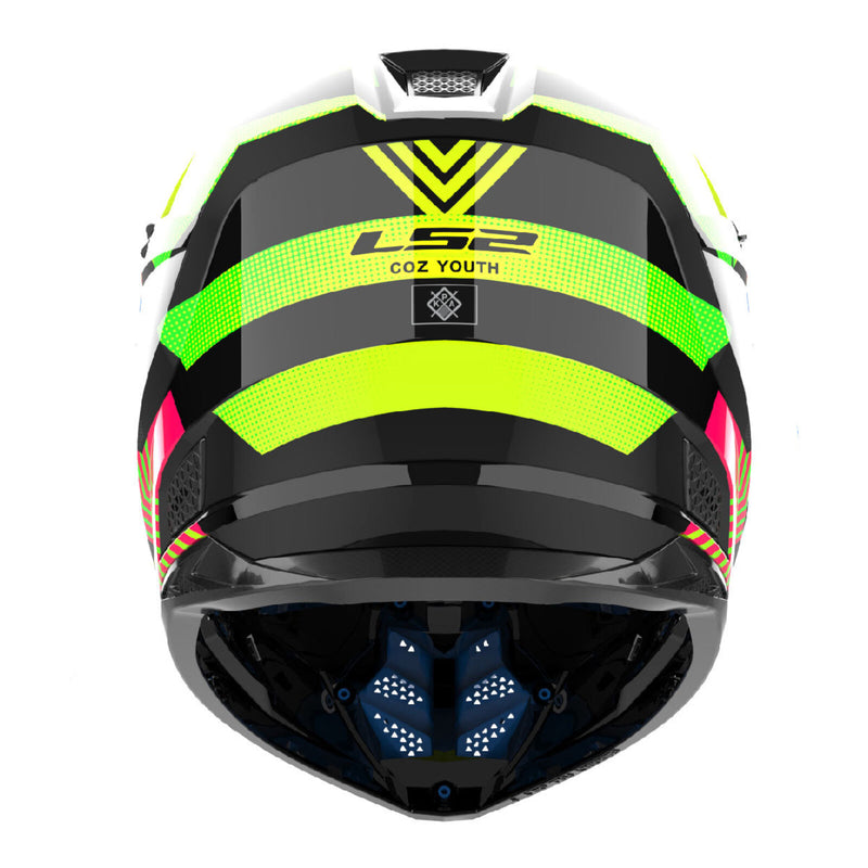 Load image into Gallery viewer, LS2 MX706J COZ Junior Helmet - Chromatic Black / Hi-Vis Pink 06