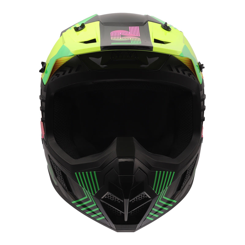 Load image into Gallery viewer, LS2 MX706J COZ Junior Helmet - Chromatic Black / Hi-Vis Pink 06
