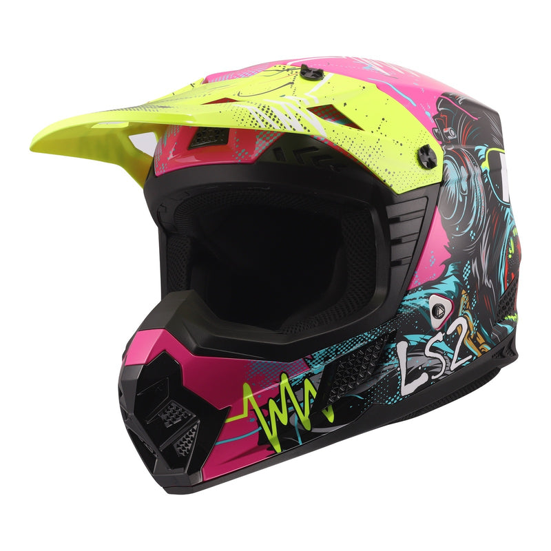 Load image into Gallery viewer, LS2 MX706J COZ Junior Gorilla Helmet - Gloss Purple 06