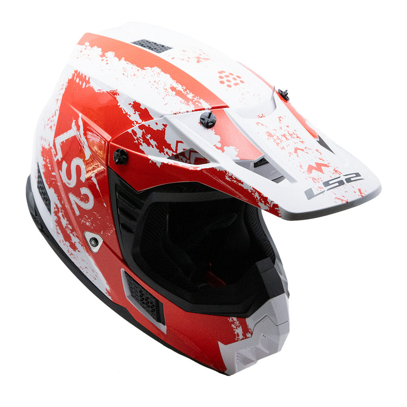 Load image into Gallery viewer, LS2 MX706J COZ Hyde Junior Helmet - Red / White 06