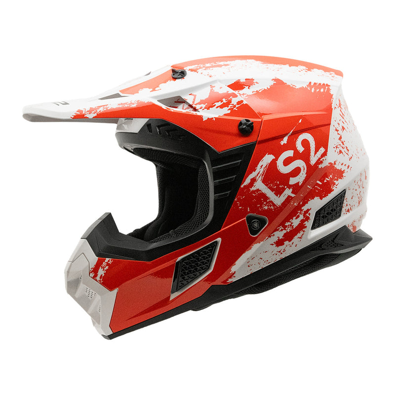 Load image into Gallery viewer, LS2 MX706J COZ Hyde Junior Helmet - Red / White 06