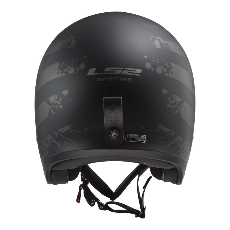 Load image into Gallery viewer, LS2 OF599 Spitfire II Flag Helmet - Matte Black 06