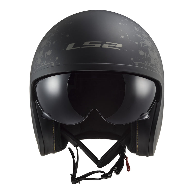 Load image into Gallery viewer, LS2 OF599 Spitfire II Flag Helmet - Matte Black 06