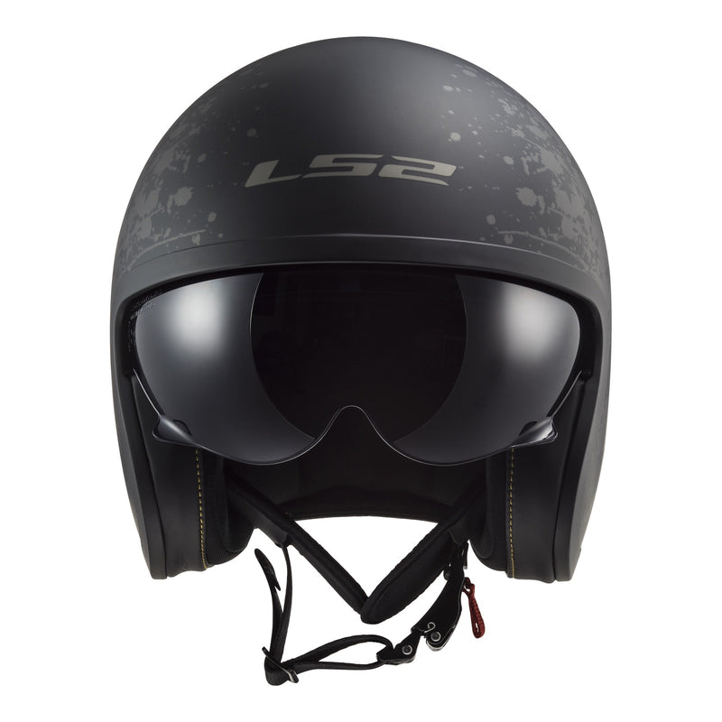 Load image into Gallery viewer, LS2 OF599 Spitfire II Black Flag Helmet - Matte Black / Titanium