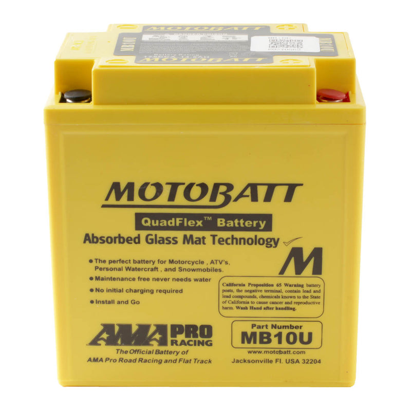 Load image into Gallery viewer, Motobatt Battery Quadflex AGM - MB10U