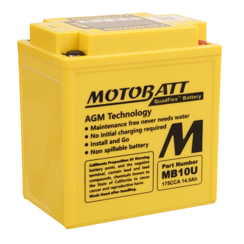 Load image into Gallery viewer, Motobatt Battery Quadflex AGM - MB10U