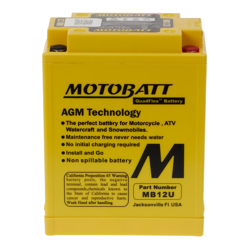 Load image into Gallery viewer, Motobatt Battery Quadflex AGM - MB12U