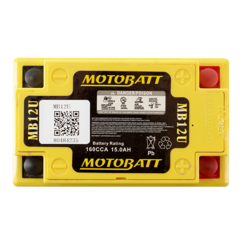 Load image into Gallery viewer, Motobatt Battery Quadflex AGM - MB12U