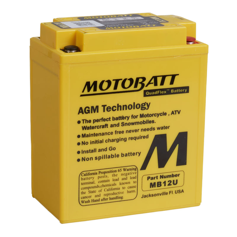 Load image into Gallery viewer, Motobatt Battery Quadflex AGM - MB12U