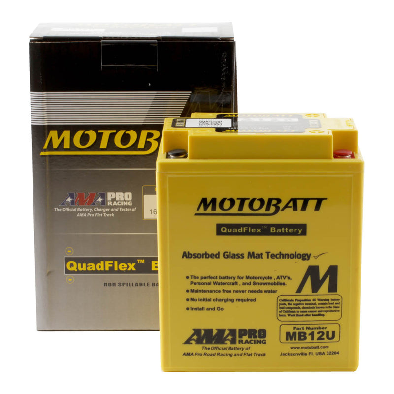 Load image into Gallery viewer, Motobatt Battery Quadflex AGM - MB12U