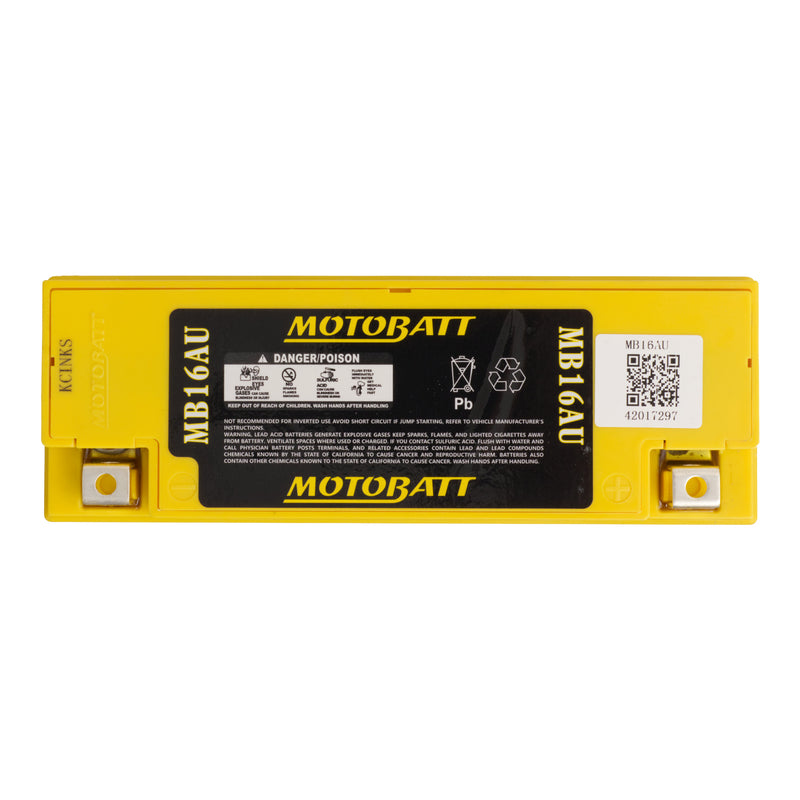 Load image into Gallery viewer, Motobatt Battery Quadflex AGM - MB16AU