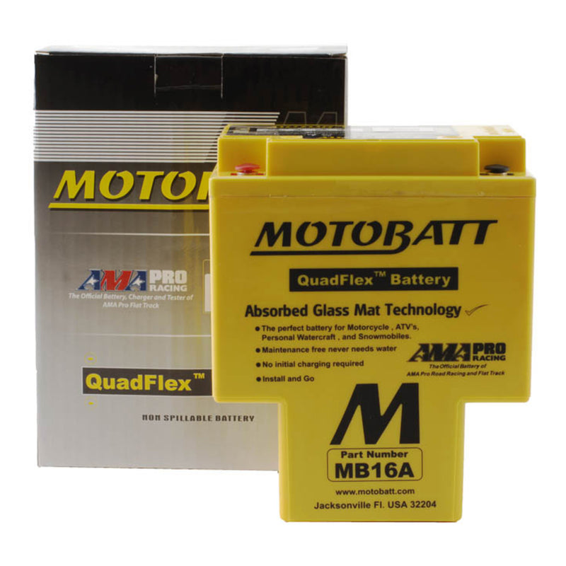 Load image into Gallery viewer, Motobatt Battery Quadflex AGM - MB16A