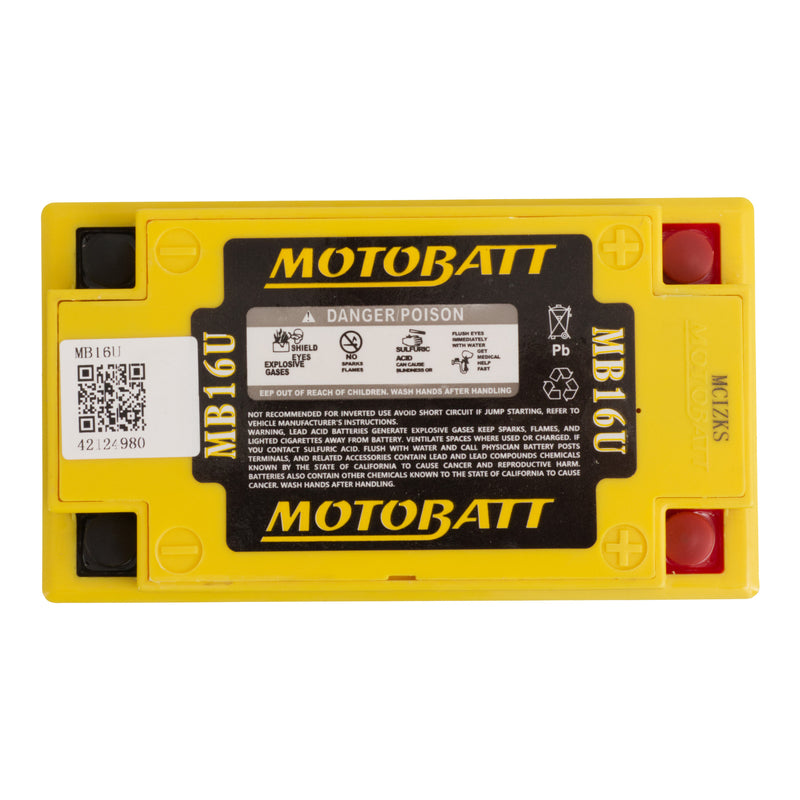 Load image into Gallery viewer, Motobatt Battery Quadflex AGM - MB16U