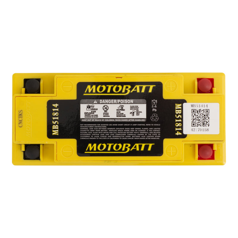 Load image into Gallery viewer, Motobatt Battery Quadflex AGM - MB51814