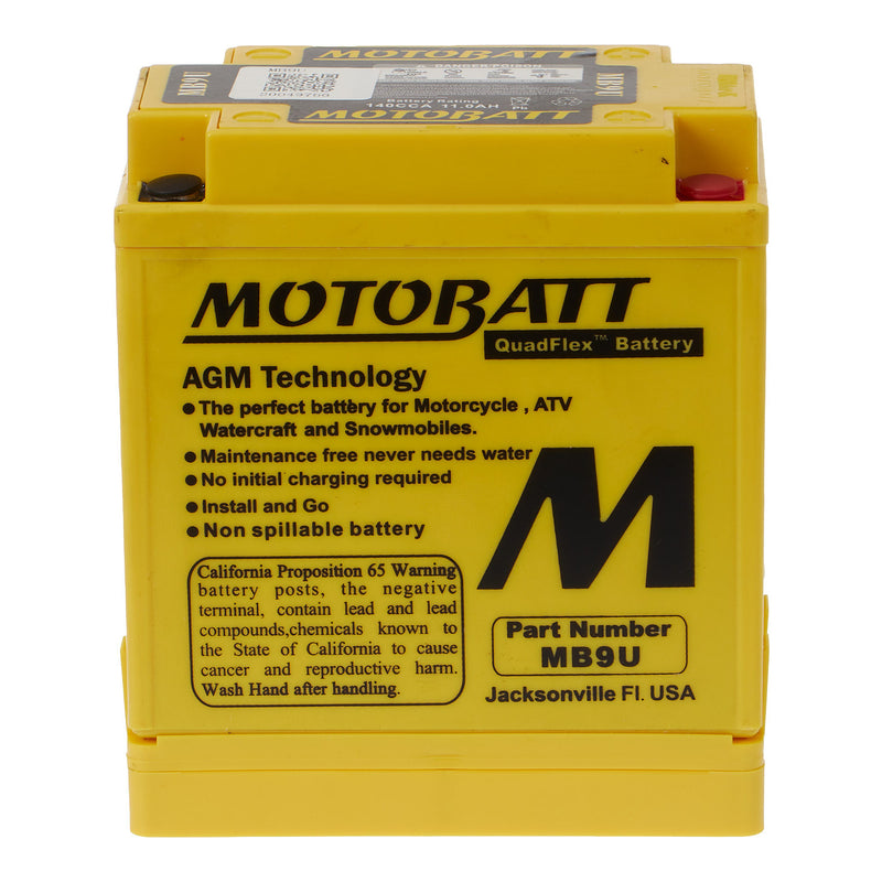 Load image into Gallery viewer, Motobatt Battery Quadflex AGM - MB9U