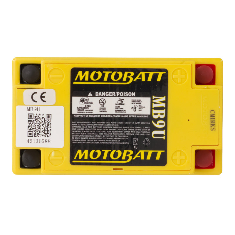 Load image into Gallery viewer, Motobatt Battery Quadflex AGM - MB9U
