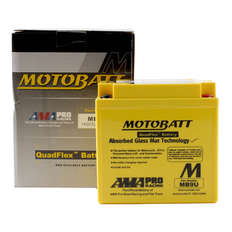 Load image into Gallery viewer, Motobatt Battery Quadflex AGM - MB9U