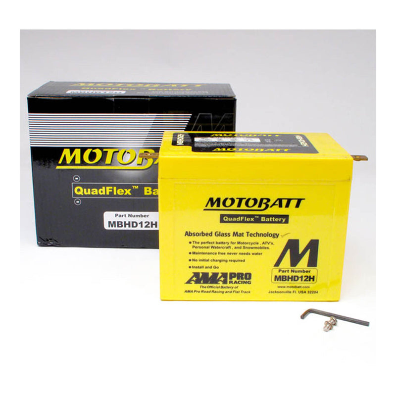 Load image into Gallery viewer, Motobatt Battery Quadflex AGM - MBHD12H