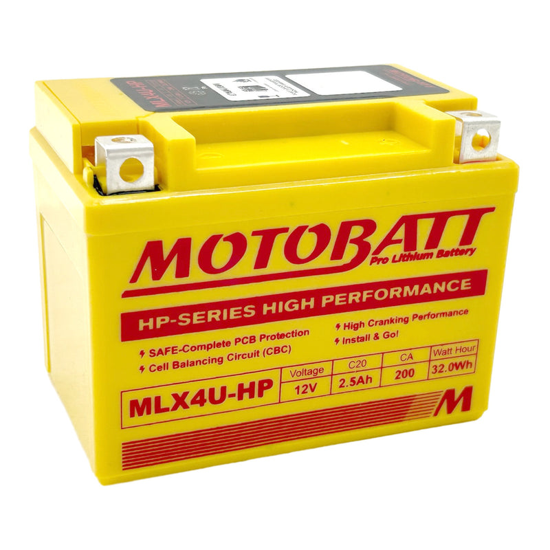Load image into Gallery viewer, Motobatt Pro Lithium Battery MLX4U-HP *10