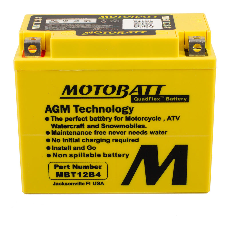 Load image into Gallery viewer, Motobatt Battery Quadflex AGM - MBT12B-4