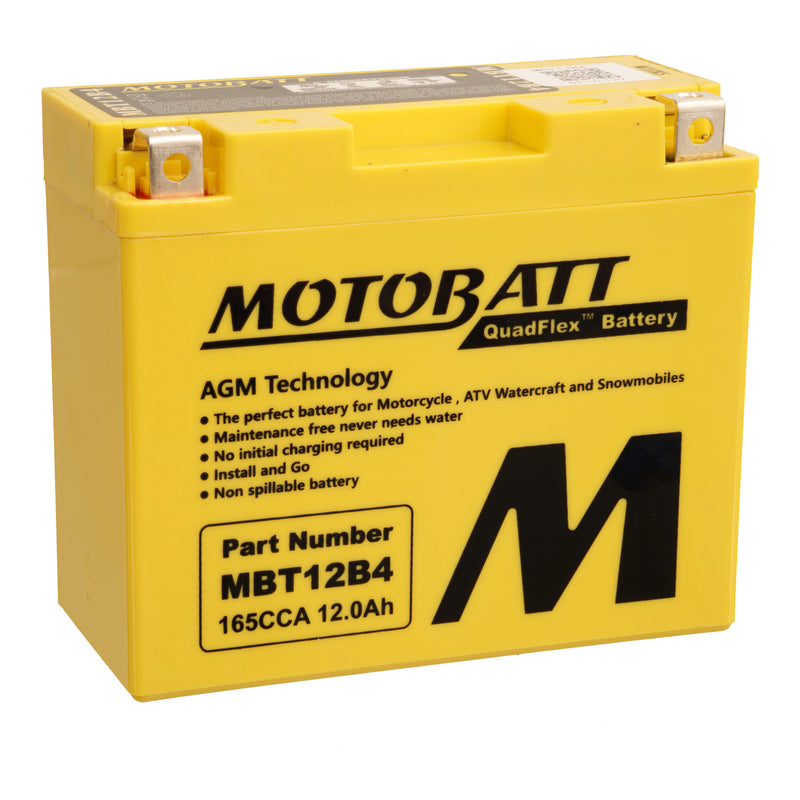 Load image into Gallery viewer, Motobatt Battery Quadflex AGM - MBT12B-4