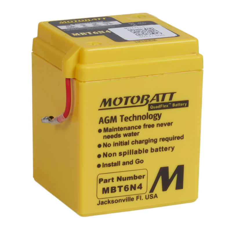 Load image into Gallery viewer, Motobatt Battery Quadflex AGM - MBT6N4