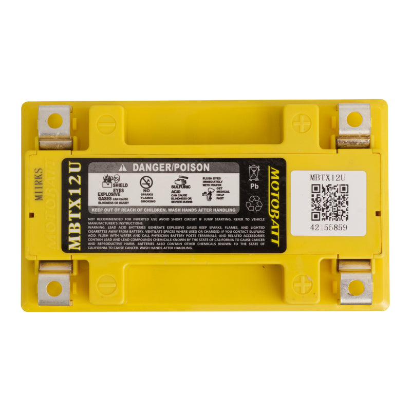Load image into Gallery viewer, Motobatt Battery Quadflex AGM - MBTX12U