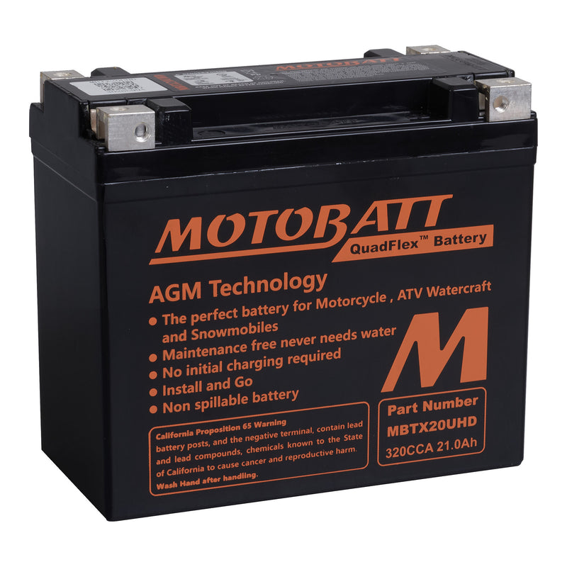 Load image into Gallery viewer, Motobatt Battery Quadflex AGM - MBTX20UHD