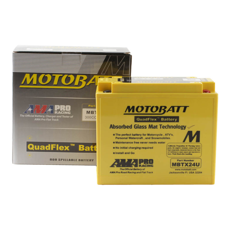 Load image into Gallery viewer, Motobatt Battery Quadflex AGM - MBTX24U
