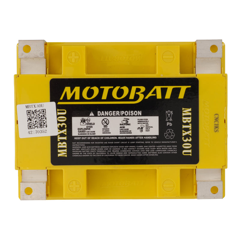Load image into Gallery viewer, Motobatt Battery Quadflex AGM - MBTX30U