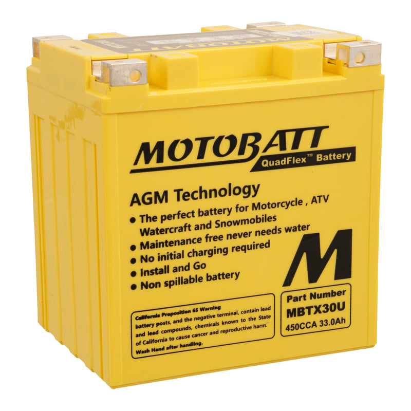 Load image into Gallery viewer, Motobatt Battery Quadflex AGM - MBTX30U