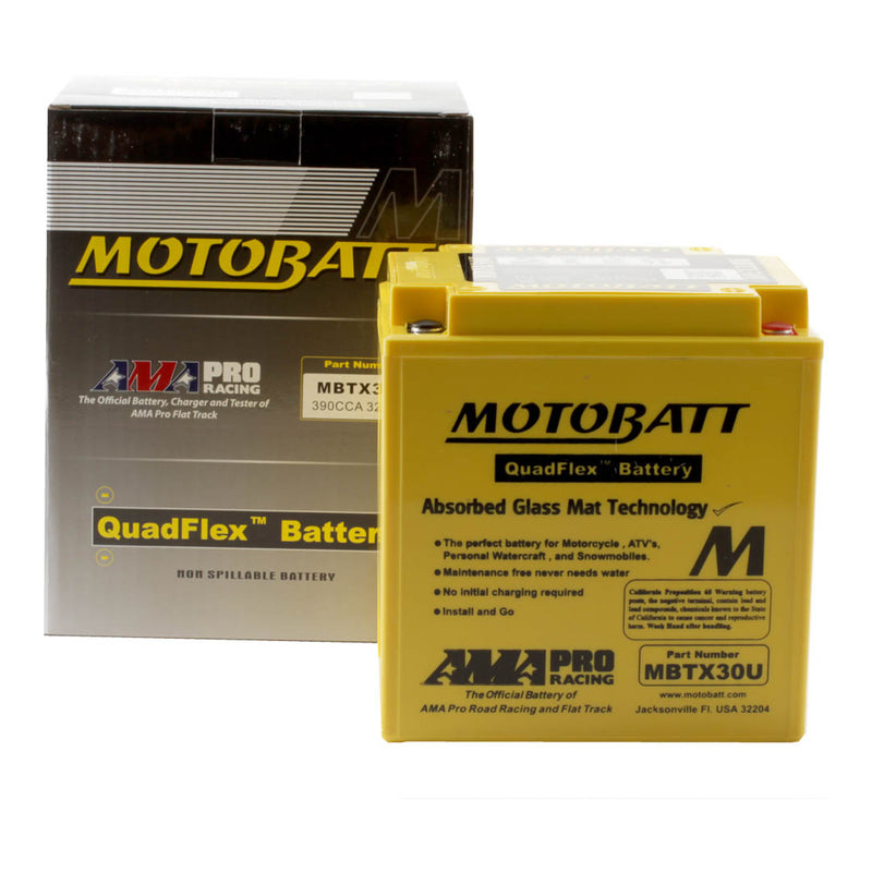 Load image into Gallery viewer, Motobatt Battery Quadflex AGM - MBTX30U