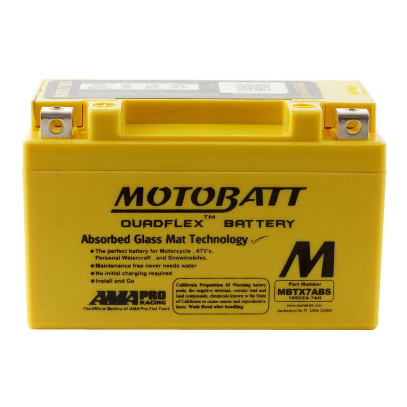 Load image into Gallery viewer, Motobatt Battery Quadflex AGM - MBTX7A-BS