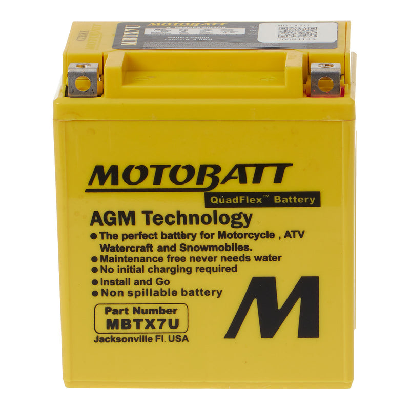 Load image into Gallery viewer, Motobatt Battery Quadflex AGM - MBTX7U