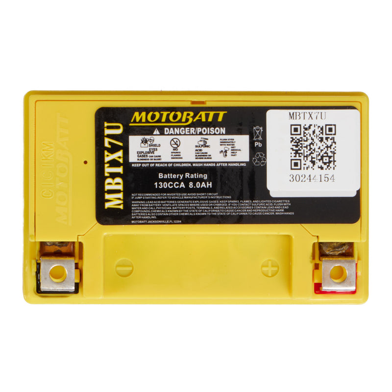 Load image into Gallery viewer, Motobatt Battery Quadflex AGM - MBTX7U