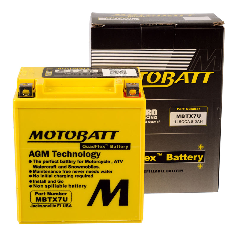 Load image into Gallery viewer, Motobatt Battery Quadflex AGM - MBTX7U
