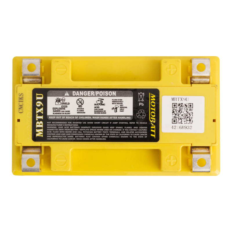 Load image into Gallery viewer, Motobatt Battery Quadflex AGM - MBTX9U