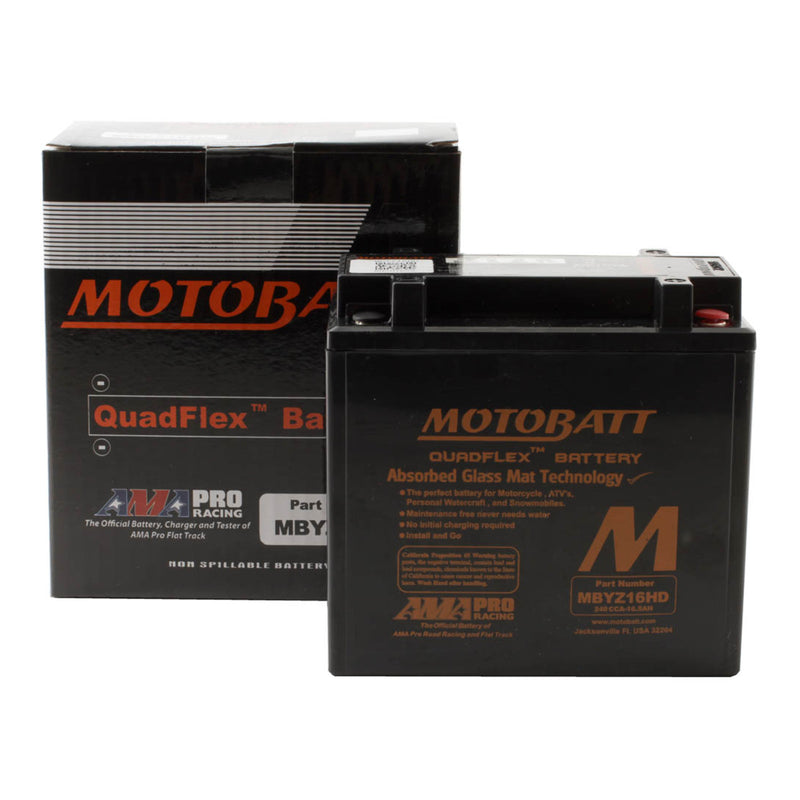 Load image into Gallery viewer, Motobatt Battery Quadflex AGM - MBYZ16HD