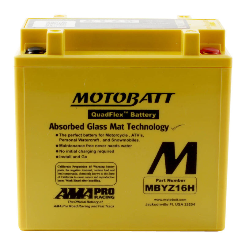 Load image into Gallery viewer, Motobatt Battery Quadflex AGM - MBYZ16-H
