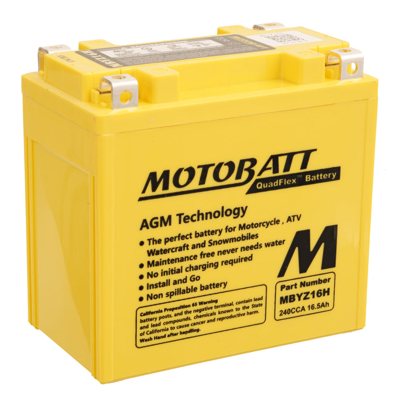 Load image into Gallery viewer, Motobatt Battery Quadflex AGM - MBYZ16-H