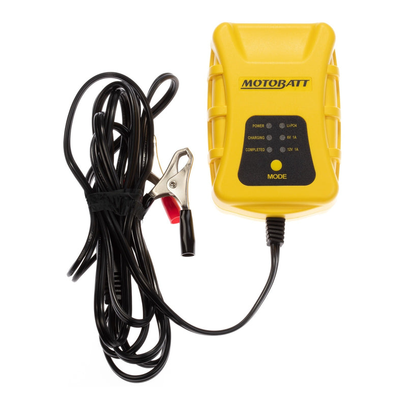 Load image into Gallery viewer, Motobatt Charger TECH1 6v/12v 1.0A suits Lead Acid, AGM, GEL & Lithium Batteries