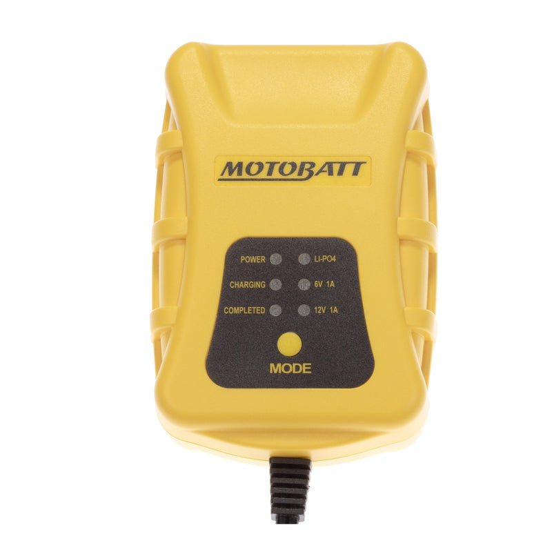 Load image into Gallery viewer, Motobatt Charger TECH1 6v/12v 1.0A suits Lead Acid, AGM, GEL & Lithium Batteries